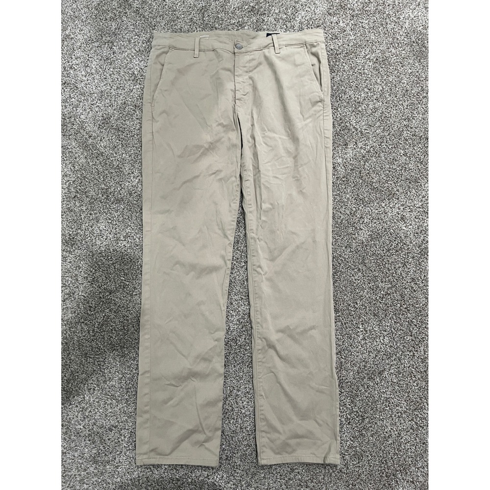 AG Adriano Goldschmied Marshall Slim Trouser Khaki Tan Pants 36x33 1832SRTDYDT